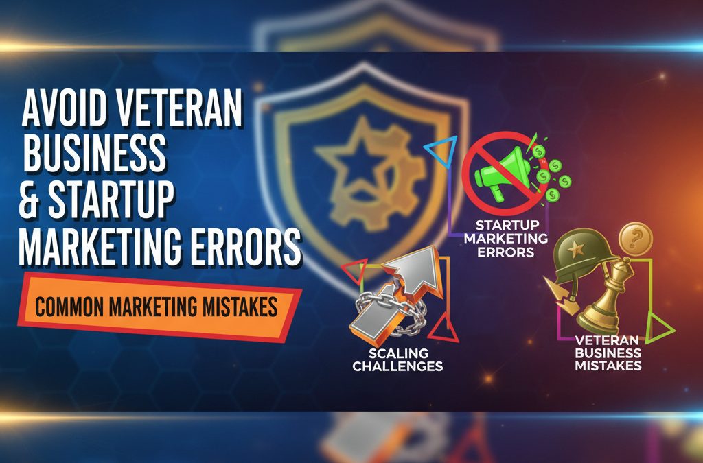 Avoid Veteran Business Mistakes & Startup Marketing Errors